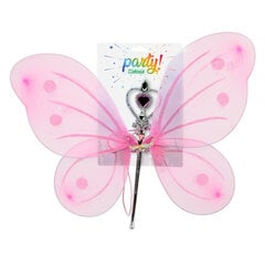 Крылья феи 41 x 49 cm Розовый Фантазия цена и информация | Карнавальные костюмы | pigu.lt