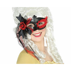 Venecijos kaukė, Raudona/Juoda kaina ir informacija | Karnavaliniai kostiumai | pigu.lt
