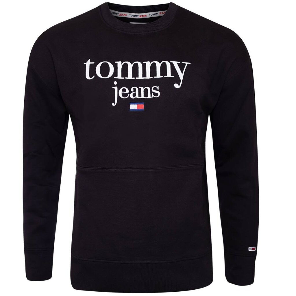 Megztinis vyrams Tommy Hilfiger Jeans, juodas цена и информация | Megztiniai vyrams | pigu.lt