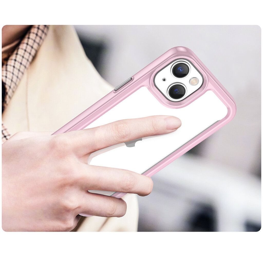 Outer Space iPhone 14 Max pink цена и информация | Telefono dėklai | pigu.lt