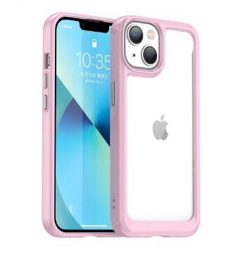 Outer Space iPhone 14 Max pink цена и информация | Telefono dėklai | pigu.lt