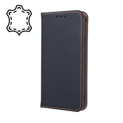 OEM Genuine Leather Smart Pro Case skirtas Samsung Galaxy A32 5G / M32 5G, juodas kaina ir informacija | Telefono dėklai | pigu.lt