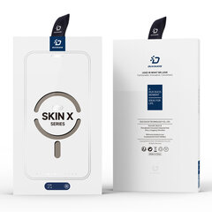 Dux Ducis Skin X Pro iPhone 14 MagSafe magnetic flip beige kaina ir informacija | Telefono dėklai | pigu.lt