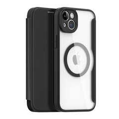 Dux Ducis Skin X Pro iPhone 14 Plus Magnetic MagSafe Flip Black kaina ir informacija | Telefono dėklai | pigu.lt