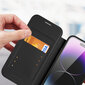 Dux Ducis Skin X Pro iPhone 14 Pro Max Magnetic MagSafe Flip Black kaina ir informacija | Telefono dėklai | pigu.lt