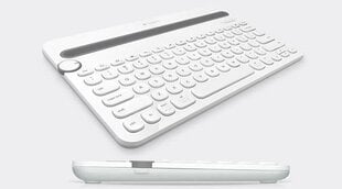 Logitech K480 klaviatūra, balta цена и информация | Клавиатуры | pigu.lt