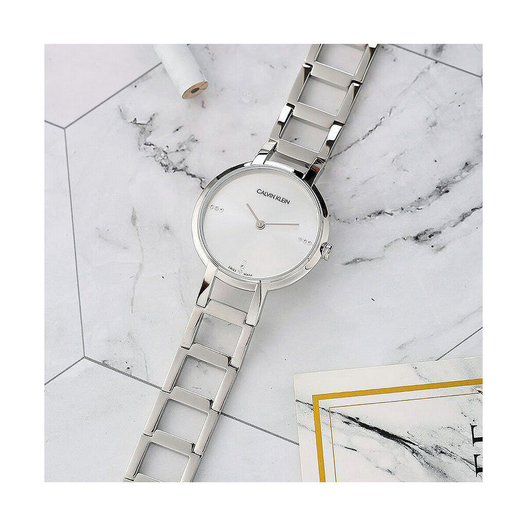 Laikrodis moterims Calvin Klein CHEERS - 9 Diamonds (Ø 32 mm) kaina ir informacija | Moteriški laikrodžiai | pigu.lt