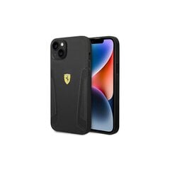 Ferrari iPhone 14 Plus 6,7&quot; FEHCP14MRBUK black HC Leather Stamp Sides цена и информация | Чехлы для телефонов | pigu.lt