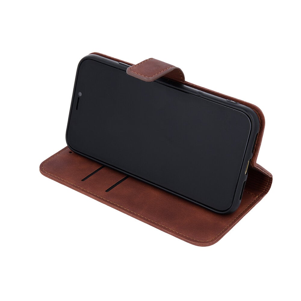 OEM Smart Velvet Case skirtas Xiaomi Redmi Note 10 Pro, rudas kaina ir informacija | Telefono dėklai | pigu.lt