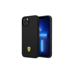 Ferrari FEHCP14SSIBBK iPhone 14 6,1" czarny|black hardcase Silicone Metal Logo цена и информация | Чехлы для телефонов | pigu.lt