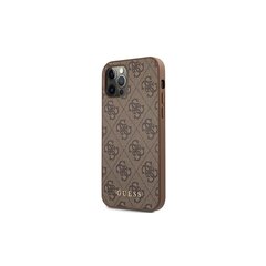 Guess iPhone 7 / 8 / SE 2020 / 2022 GUHCI8G4GFGR PU 4G Metal Gold Logo grey цена и информация | Чехлы для телефонов | pigu.lt