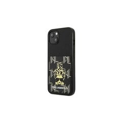 Karl Lagerfeld iPhone 13 Pro Max KLHCP13XCANCNK black Monogram with card slot цена и информация | Чехлы для телефонов | pigu.lt