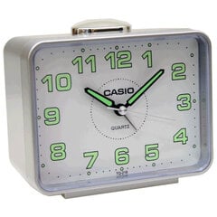 Часы-будильник Casio TQ-218-8, серебристый цена и информация | Часы | pigu.lt