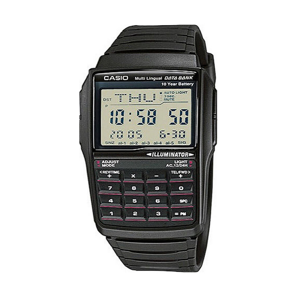 Laikrodis vyrams Casio Databank Calculator Steel kaina ir informacija | Vyriški laikrodžiai | pigu.lt