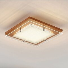 Деревянный потолочный светильник Cattleya, 52 см цена и информация | Потолочные светильники | pigu.lt