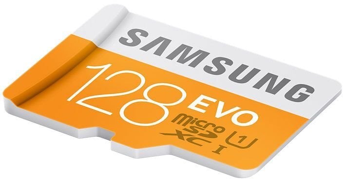 Atminties kortelė Samsung MICRO SDXC EVO, 128GB kaina ir informacija | Atminties kortelės telefonams | pigu.lt
