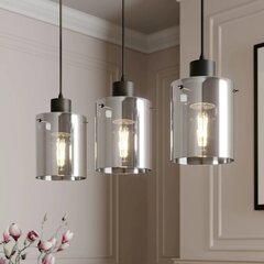 Подвесной светильник Lindby Kourtney со стеклянным абажуром, 3 лампочки. цена и информация | Люстры | pigu.lt