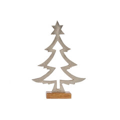 Новогодняя ёлка Серебристый Металл Деревянный (5 x 29 x 20,5 cm) цена и информация | Рождественские украшения | pigu.lt