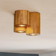 Потолочный светильник Wooddream 3 лампочки дуб, круглый цена и информация | Потолочные светильники | pigu.lt