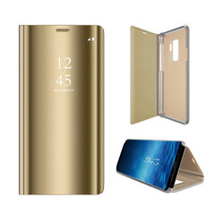 Smart Clear View Samsung Galaxy S22 Ultra gold цена и информация | Чехлы для телефонов | pigu.lt
