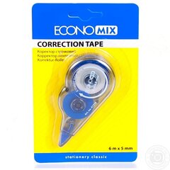 Korekcinė juostelė, EconoMix, 5mm x 6m kaina ir informacija | Kanceliarinės prekės | pigu.lt