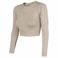 Sportinė palaidinė 4F, smėlio spalvos цена и информация | Спортивная одежда для женщин | pigu.lt