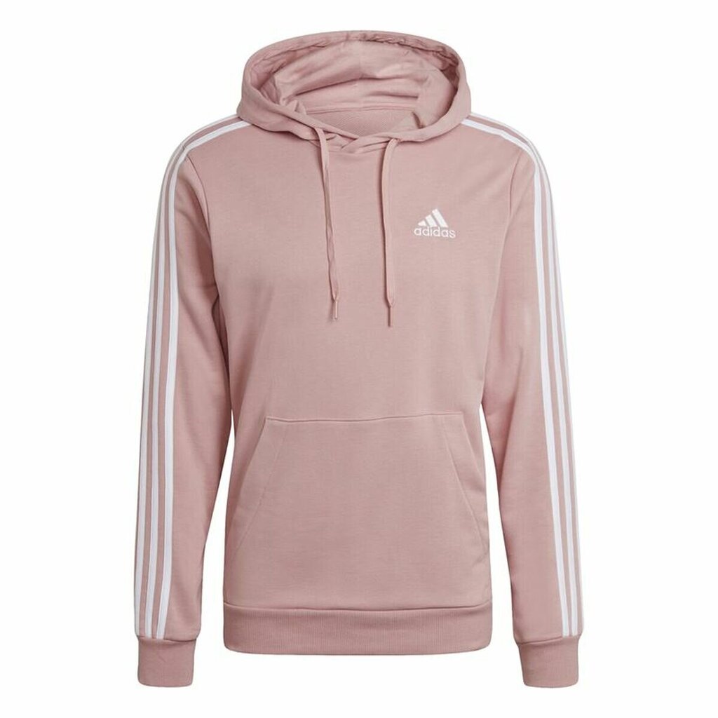 Adidas vyriškas džemperis Essentials Wonder Mauve 3 Stripes kaina ir informacija | Džemperiai vyrams | pigu.lt