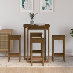 3-ių dalių baro baldų komplektas, rudas цена и информация | Комплекты мебели для столовой | pigu.lt