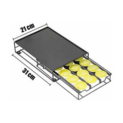 Kavos kapsulių laikiklis, 31 x 21,5 x 7,5 cm kaina ir informacija | Virtuvės įrankiai | pigu.lt