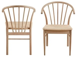 Комплект из 2 стульев Cassandra, коричневый цена и информация | Стулья для кухни и столовой | pigu.lt
