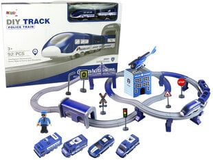 Policijos miestelio rinkinys su traukiniu, mėlynas kaina ir informacija | Žaislai berniukams | pigu.lt