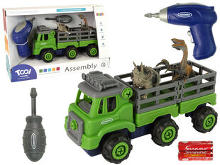 Sunkvežimis su įrankiais ir dinozaurais kaina ir informacija | Žaislai berniukams | pigu.lt