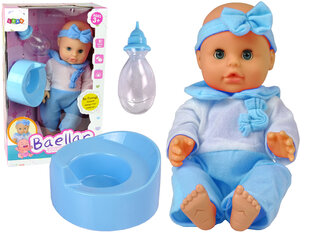 Lėlė kūdikis su priedais, 30 cm, mėlyna kaina ir informacija | Žaislai mergaitėms | pigu.lt