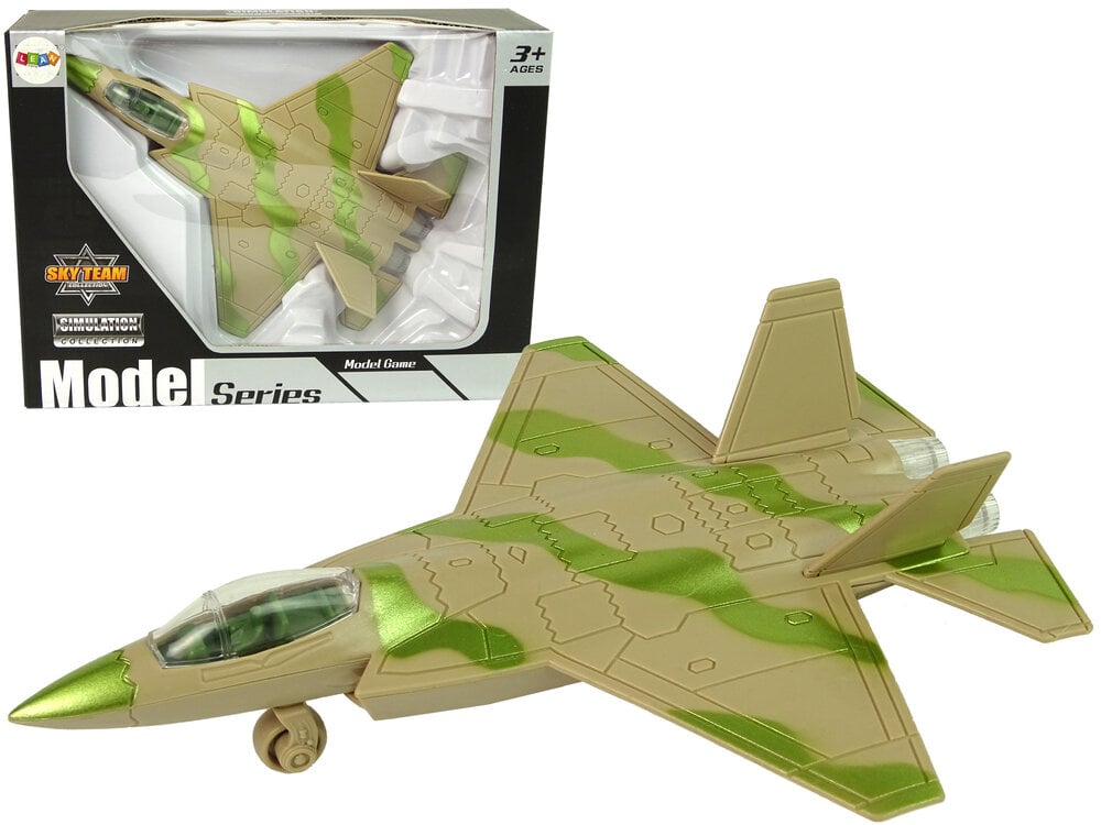 Karinis lėktuvas su garso ir šviesos efektais Lean Toys, Sky Team kaina ir informacija | Žaislai berniukams | pigu.lt
