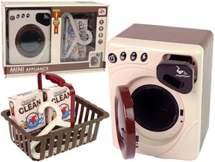 Игрушечная стиральная машина с корзиной и аксессуарами цена и информация | Игрушки для девочек | pigu.lt