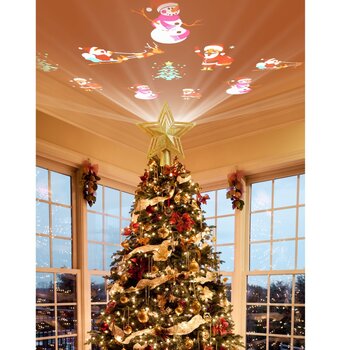 Kalėdinis RGB projektorius – eglutės viršūnė, TaoTronics TT-CL041, Kalėdų senelis kaina ir informacija | Eglutės žaisliukai, viršūnės | pigu.lt