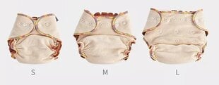 Конопляный подгузник, 4-слойный, 6-36 месяцев цена и информация | Подгузники | pigu.lt