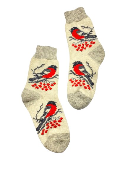 Rankų darbo kojinės iš natūralios vilnos kaina ir informacija | Moteriškos kojinės | pigu.lt