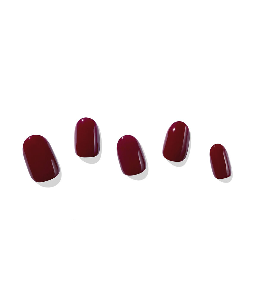 Gelio efekto lipdukai nagams Dashing Diva Glaze Gel Nail Strips Sweet Burgundy цена и информация | Manikiūro, pedikiūro priemonės | pigu.lt