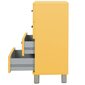 Komoda Tenzo Malibu 60,5x41x92 cm, geltona kaina ir informacija | Komodos | pigu.lt