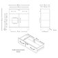Komoda Aatrium Malibu, 86x41x92 cm, balta цена и информация | Komodos | pigu.lt