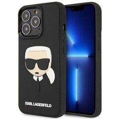 Karl Lagerfeld KLHCP14XKH3DBK iPhone 14 Pro Max 6,7" czarny|black hardcase 3D Rubber Karl`s Head цена и информация | Чехлы для телефонов | pigu.lt