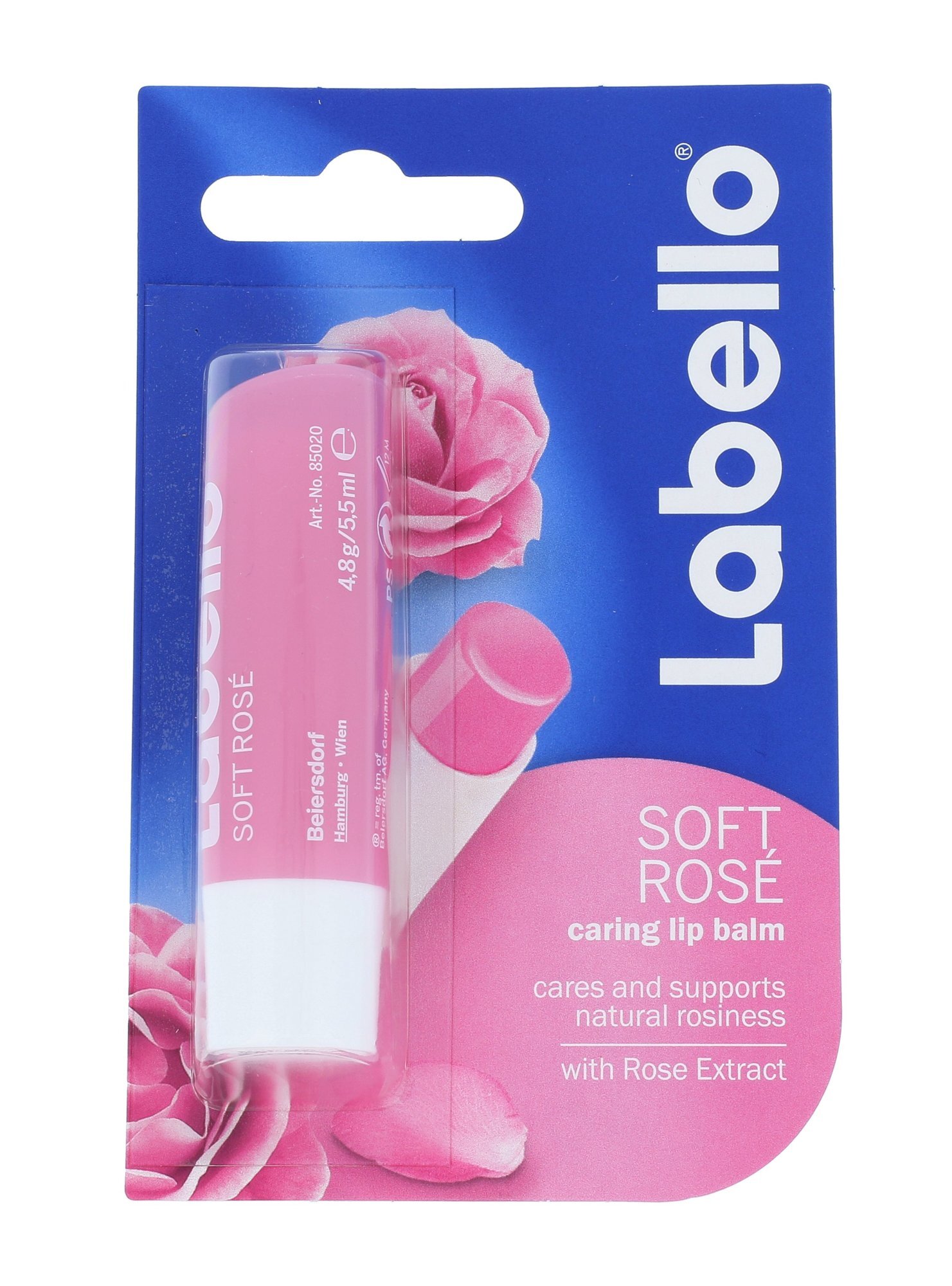 Lūpų balzamas Labello Soft Rose 5.5 ml