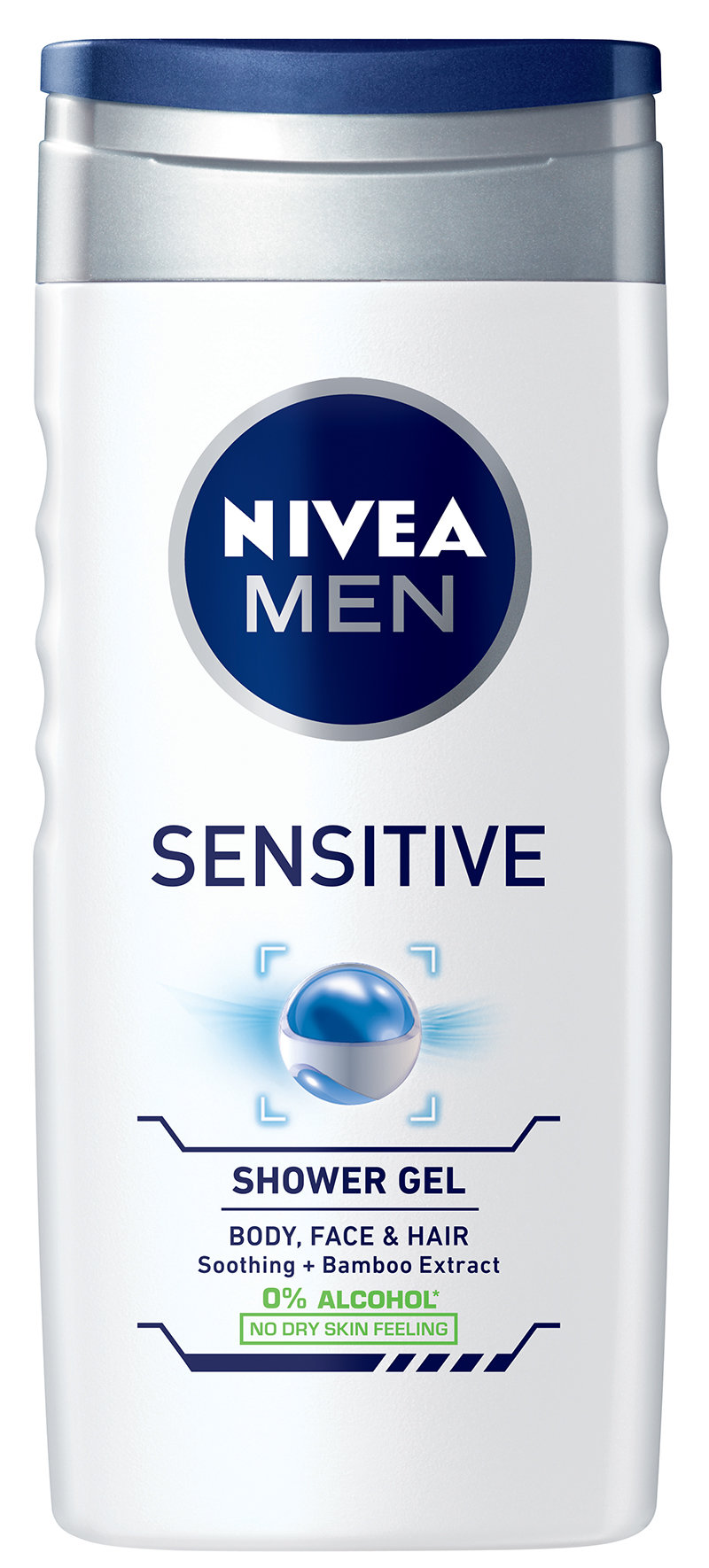 Dušo želė ir šampūnas Nivea Men Sensitive 250 ml