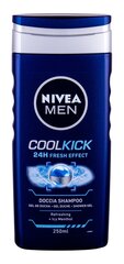 Мужской гель для душа Nivea Men Cool Kick, 250 мл цена и информация | Масла, гели для душа | pigu.lt