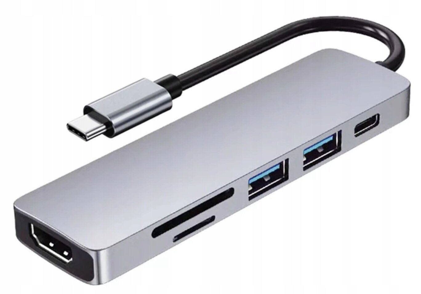 Thunderbolt 3, USB-C, USB-A 3.0, HDMI, SD kaina ir informacija | Adapteriai, USB šakotuvai | pigu.lt