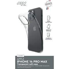 MyWay Apple iPhone 14 Pro Max, Transparent kaina ir informacija | Telefono dėklai | pigu.lt