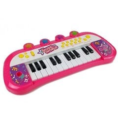 Nešiojamas pianinas 24 klavišai Lean toys, rožinis цена и информация | Развивающие игрушки | pigu.lt