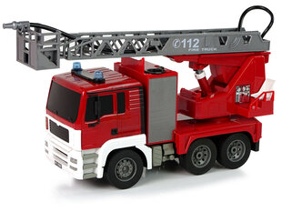 Пожарный автомобиль с водяным насосом, дистанционно управляемый RC, красный цена и информация | Игрушки для мальчиков | pigu.lt
