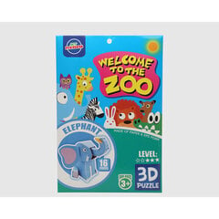 3D-пазл Zoo Слон, 27 x 18 cм, 16 предметов цена и информация | Пазлы | pigu.lt